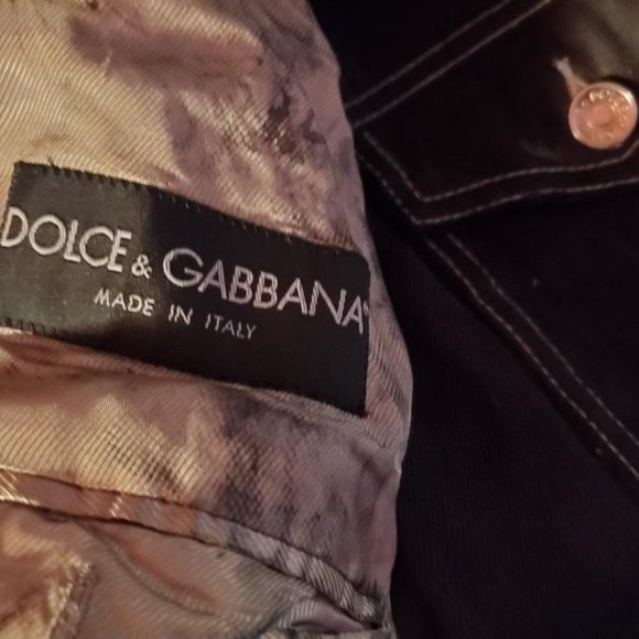 Dolce Gabbana blazer denim jacket 44 46 56 XL dyed gray black white beige pinup - Picture 6 of 11